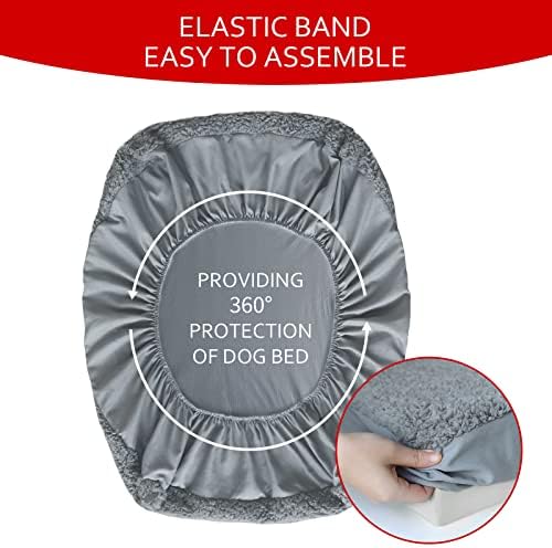 Moonsea machine washable pet bed cover packaging view