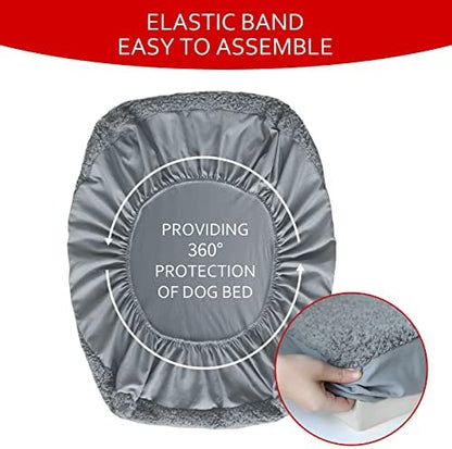 Moonsea machine washable pet bed cover packaging view
