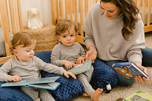 Twin Z nursing pillow used for tandem breastfeeding