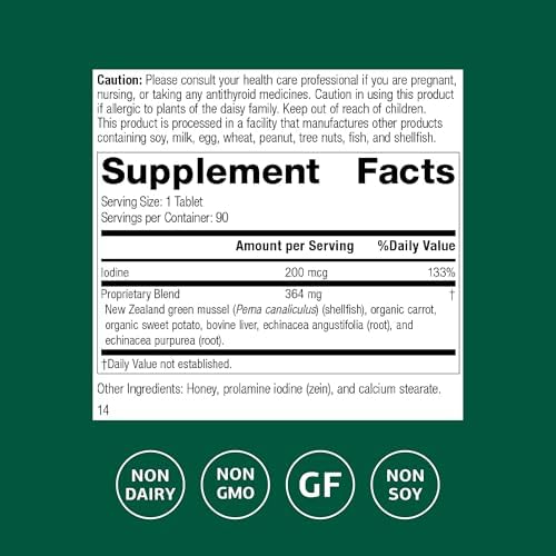 Authentic Standard Process Iodomere dietary supplement bottle