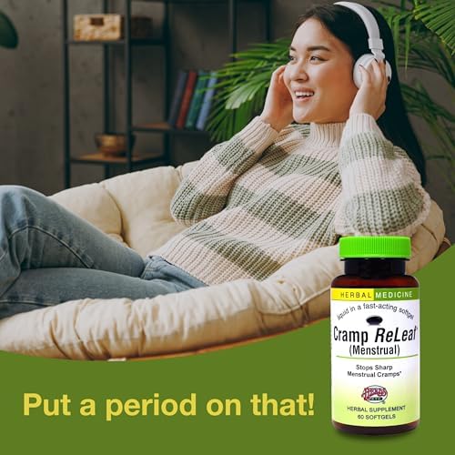 Herbs Etc. Cramp ReLeaf packaging details for abdominal muscle support