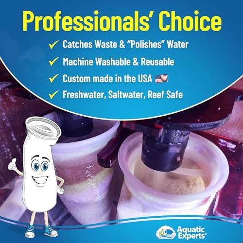 Aquatic Experts long aquarium sump filter sock material close up