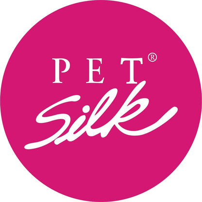 USA imported Pet Silk premium vegan pet grooming conditioner for detangling dull fur.