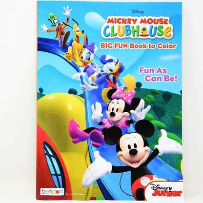 Disney Mickey Mouse Clubhouse coloring book front view for kids creative activities.