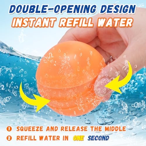 Omidazzle self sealing silicone water bombs being submerged in a pool