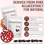 Astaxanthin antioxidant supplement pouch side angle