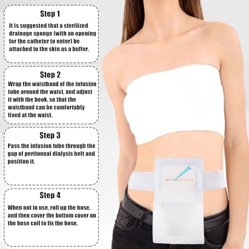 Jfhnmlw peritoneal dialysis belt secure pouch