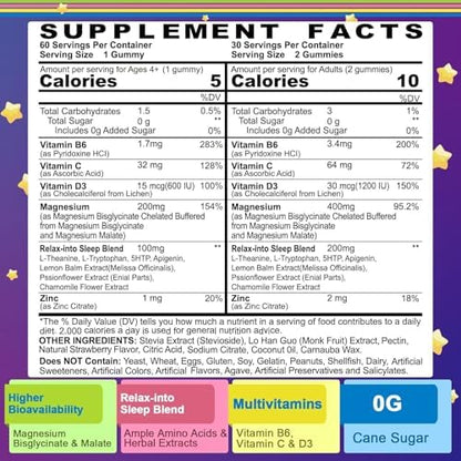 Neviss strawberry flavor magnesium complex gummies close up highlighting the soft texture and gelatin free formula.
