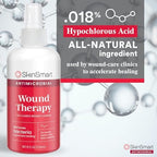 Eight ounce bottle of SkinSmart first aid antimicrobial liquid cleanser