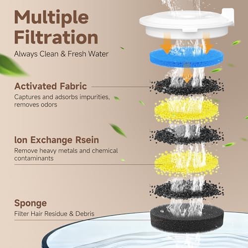 PETIMI water pump sponge three pack for ceramic pet fountain maintenance