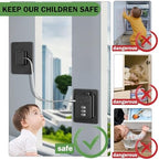 Lexng 3 digit combination fridge lock close up