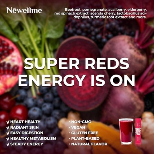 Newellme Super Reds Beetroot Powder nutrition facts panel