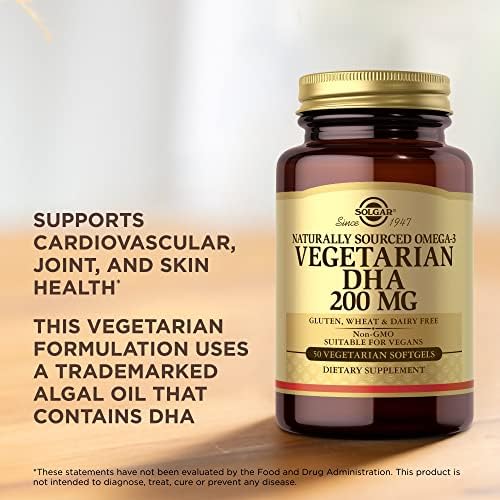 Solgar dietary supplement bottle beside clean vegan capsules