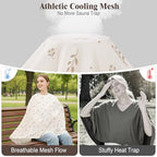 Toyvian Basumee breastfeeding cover showing rigid neckline feature