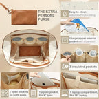 Miss Fong leather diaper bag with adjustable shoulder strap
