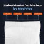 Individually wrapped sterile wound dressings for heavy leakage protection.