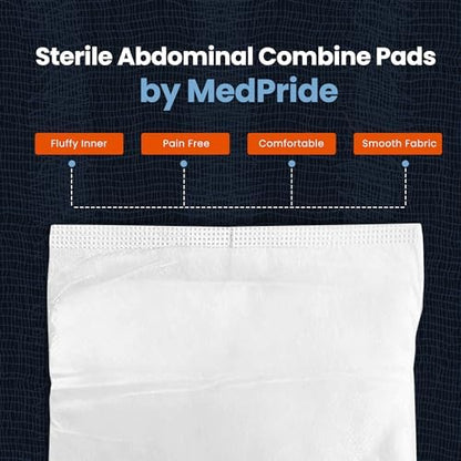 Individually wrapped sterile wound dressings for heavy leakage protection.