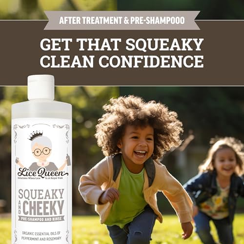 Lice Queen Squeaky and Cheeky hair cleanser label details