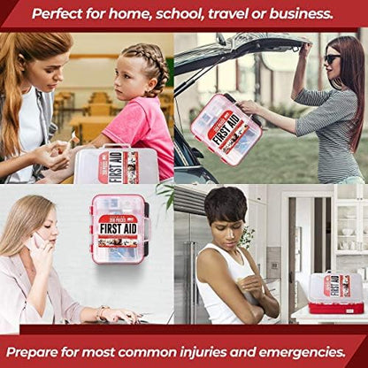 M2 BASICS professional medical supplies laid out for home emergency readiness