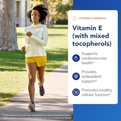 Pure Encapsulations Vitamin E supplement bottle back nutritional label view