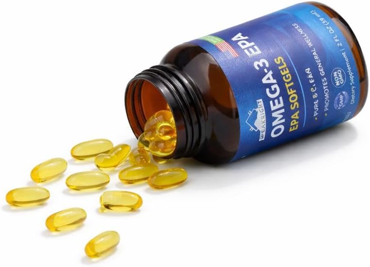 Agex Peakright fish oil softgels supplement bottle