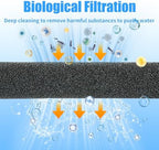 Aquaneat premium forty pores per inch reticulated foam sheet texture detail