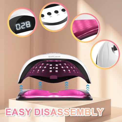 Side profile of Beenle 320W nail dryer showing sleek design