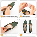 UrChoice gel arch support being applied to a casual leather shoe.