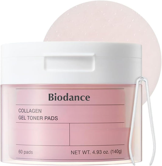 Biodance Collagen Gel Toner Pads front packaging view for Korean skincare routine