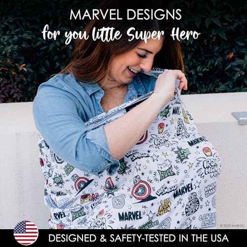 Detailed view of Marvel character fabric pattern and texture