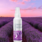 Deodorising spray being applied to shoes for long-lasting freshness.