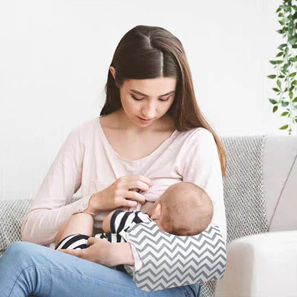 Mkxpwmks baby nursing pillow showing arm support feature