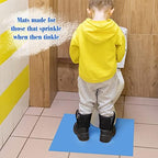 Disposable incontinence pads for adult toilet base protection showing full 24 by 22 inch dimensions.