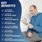 SightCare eye health formula bottle showing capsule count and key benefits