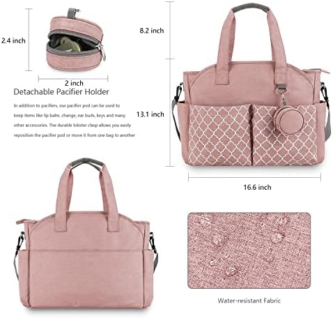 Meyteilay diaper bag attached to stroller handle
