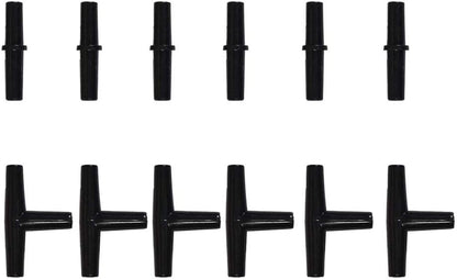 Premium black silicone airline tubing for hydroponics and aquariums neatly coiled.