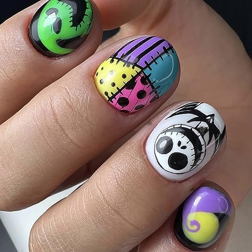 Detailed engraving on Day of the Dead themed nail stamping plate.