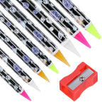 Bremorou 8 Pcs Rhinestone Picker Wax Pencil Set front view