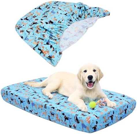 Hoopttay elastic edged pet bed protector close up fabric texture