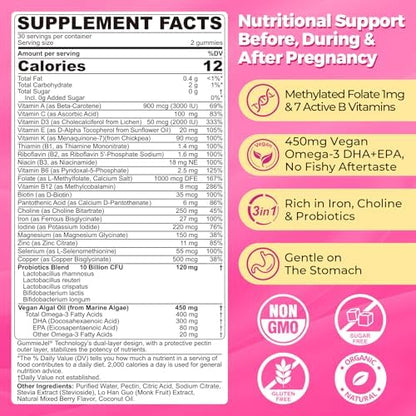 Authentic USA imported Neviss prenatal supplement packaging