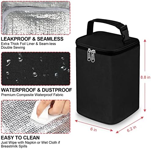 Accmor insulated tote with baby bottles inside