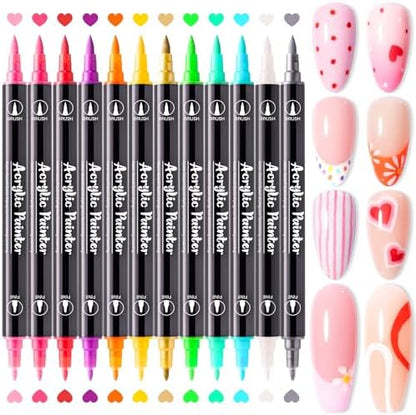 MelodySusie 12 Color Nail Art Pens Set front view packaging