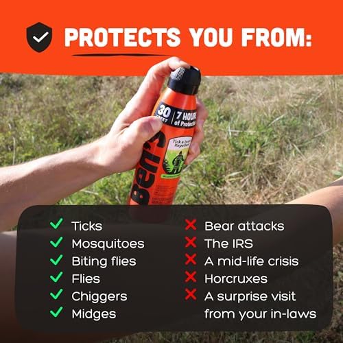 Close up of the spray actuator on the Ben's wilderness formula bottle explaining the air powered continuous mist feature.