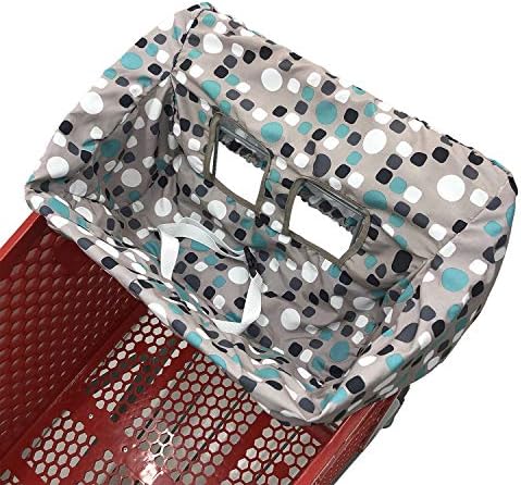 Pozico protective cart liner installed securely on a public high chair seat