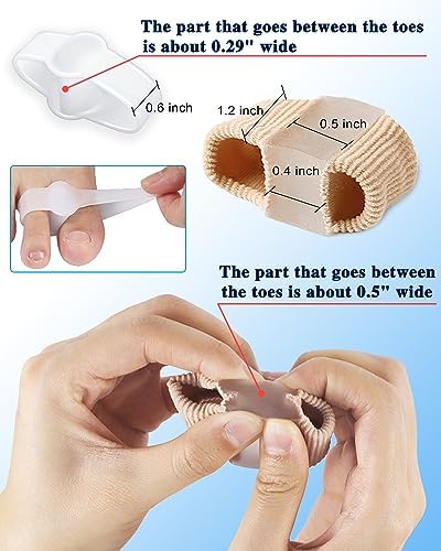 Close up of PGRODE big toe straightener applied to foot for realignment.