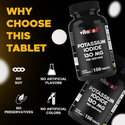 Vitabod KI 130 milligram tablets emergency survival kit supplies