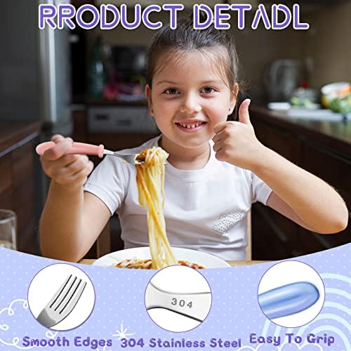Toddler Forks With Colorful Ergonomic Handles
