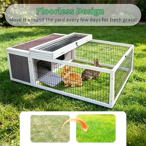 Rockever grey and white trim pet enclosure