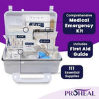 ANSI Class A first aid supplies organized inside a ProHeal portable container
