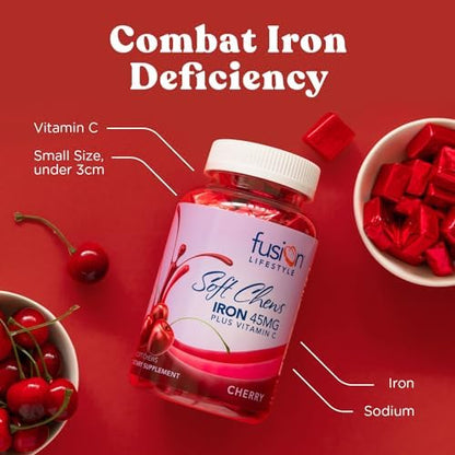 Authentic Bariatric Fusion lifestyle chewable iron 60 pieces packaging detail